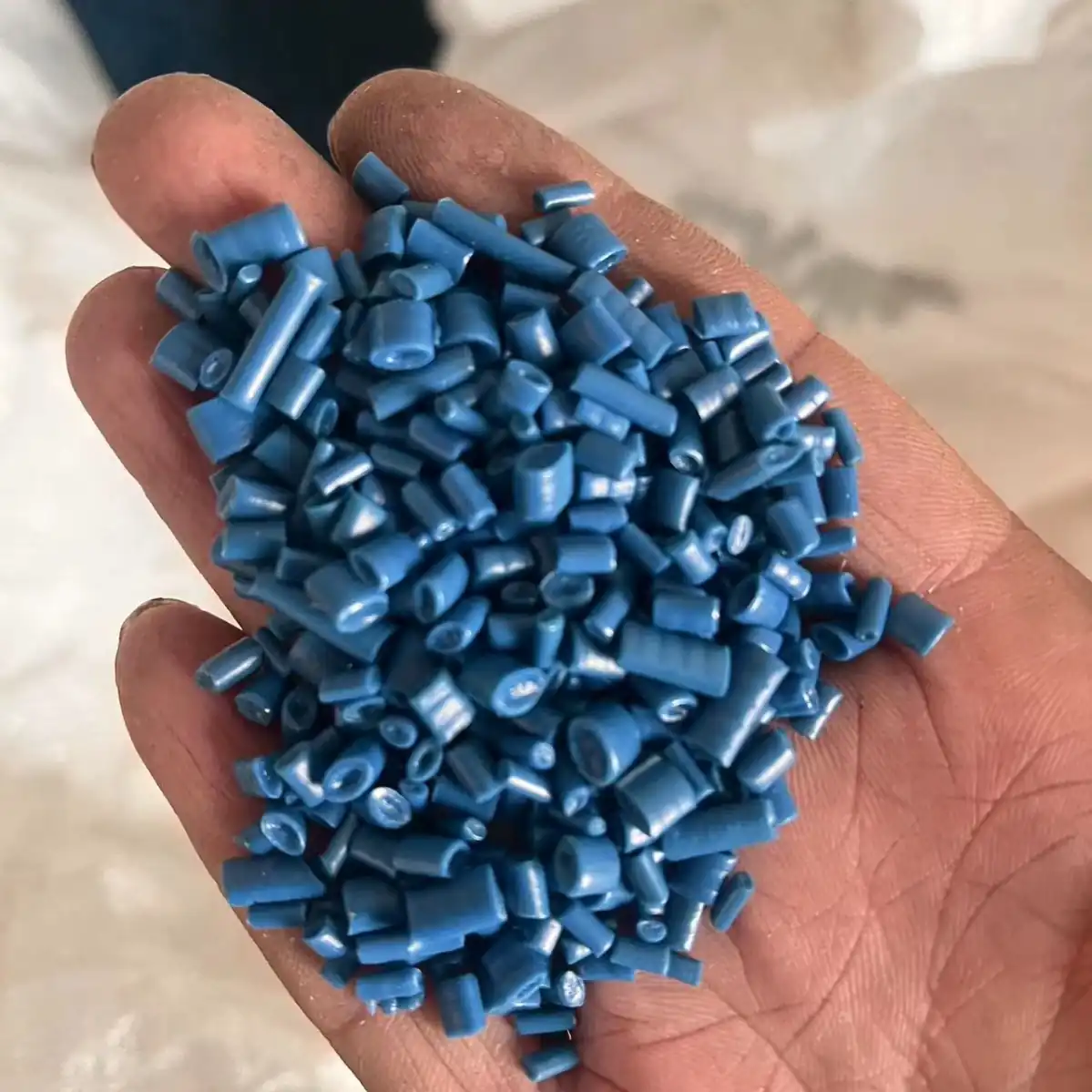 蓝色PP注塑托盘再生料